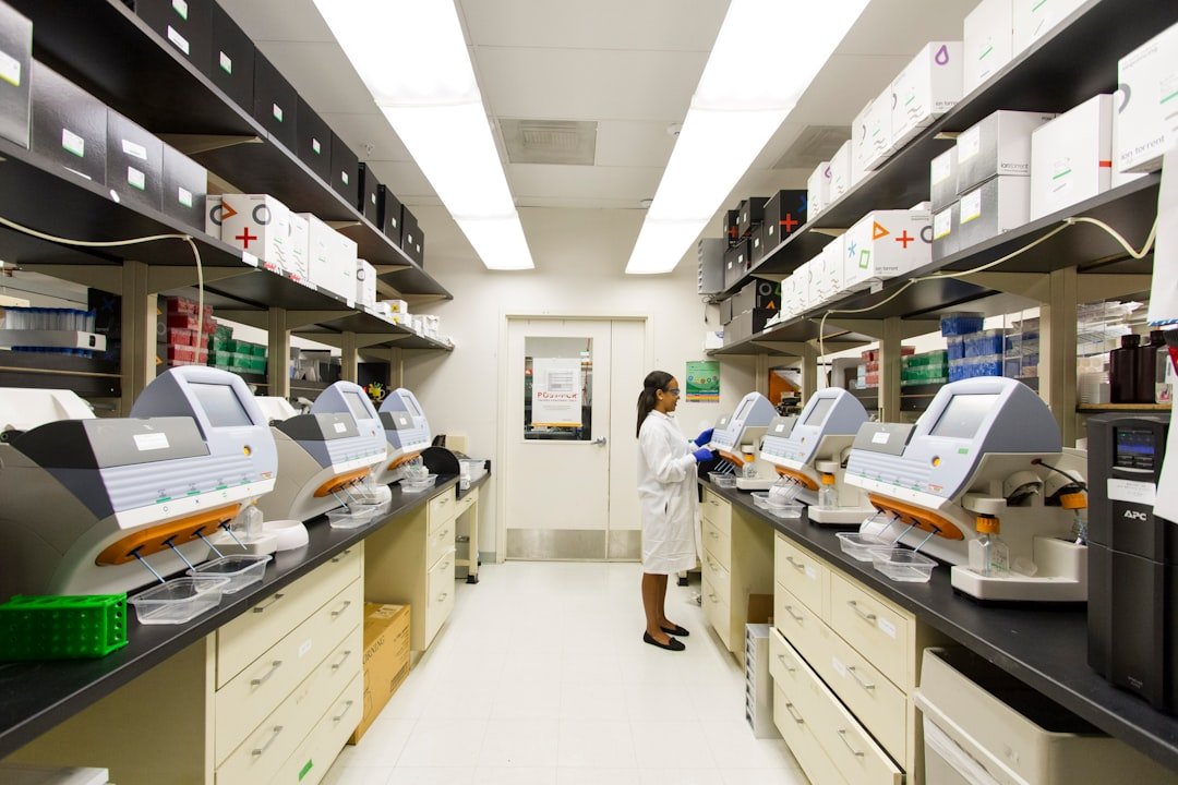 Genomics laboratory illustrating rare neurological disease research